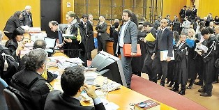 Torino - Prima udienza processo fonsai del 4 dicenbre 2013